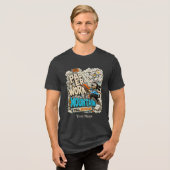 Grappig Persoonlijk T-shirt met Papierwerk Berg, o (Voorkant volledig)