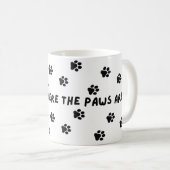 Grappig, Pet Lover Mok. Thuis is waar de poten sta Koffiemok (Voorkant rechts)