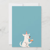 Grappig Pet verjaardagsfeestje Uitnodiging (Achterkant)