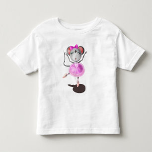 Grappig peuter T-shirt Ballerina Muis Ballet Dans