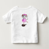 Grappig peuter T-shirt Ballerina Muis Ballet Dans (Achterkant)