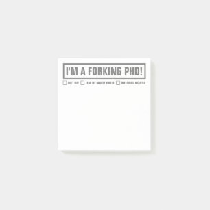 Grappig PhD 3"x3" Post-it® Notes