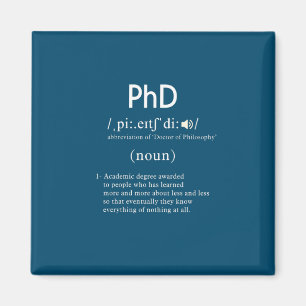 grappig phd-definitievenster magneet