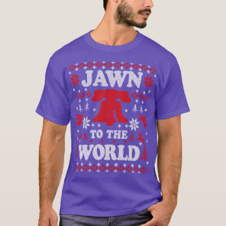 Grappig Philadelphia Lelijke Kerstmis Jawn aan de  T-shirt