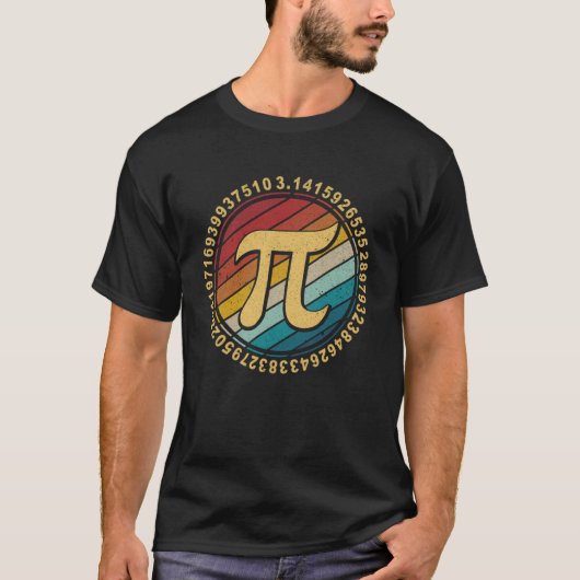 Grappig pi dag  symbool pi dag Wiskunde leraar pu T-shirt (Voorkant)