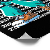 Grappig Pi Symbool Dabbing Kinder Jongens Jeugd Wi Poster (Hoek)