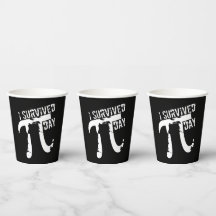 Grappig pi-symbool - ik overleefde pi dag papieren