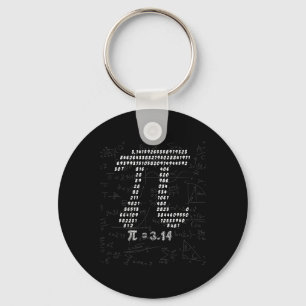 Grappig pi-symbool ontwerp voor 14 maart pi dag 3. sleutelhanger