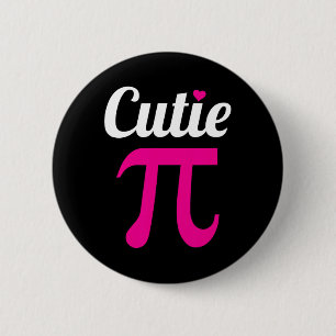 Grappig Pi-symbool shirt Cutie Pi Nationale Pi-dag Ronde Button 5,7 Cm