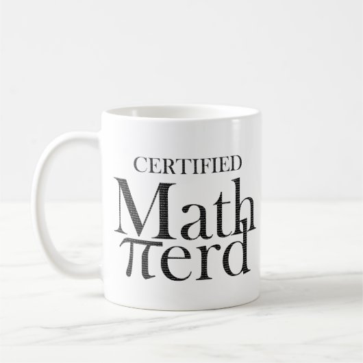 Grappig Pi Symbool Wiskunde Nerd Geek STEM Teacher Koffiemok (Links)