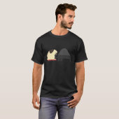 Grappig Piano Pug T-shirt Muziekinstrument (Voorkant volledig)