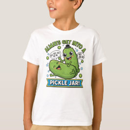 Grappig Pickle Cartoon T-Shirt – “Altijd In De