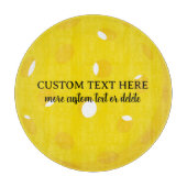 Grappig pickleball cadeau, gepersonaliseerde aange snijplank (Voorkant)