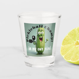Grappig Pickleball Champ Shot Glass Glas