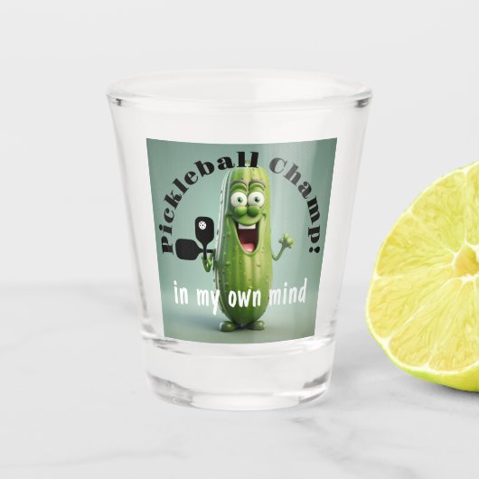 Grappig Pickleball Champ Shot Glass Shot Glas (Voorkant)