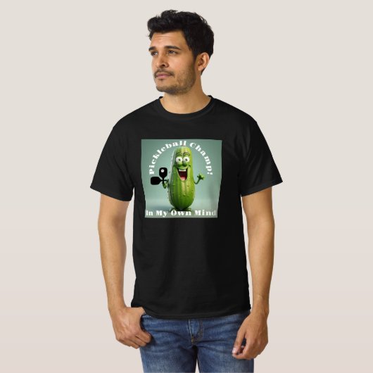 Grappig Pickleball Champ T-shirt (Voorkant volledig)