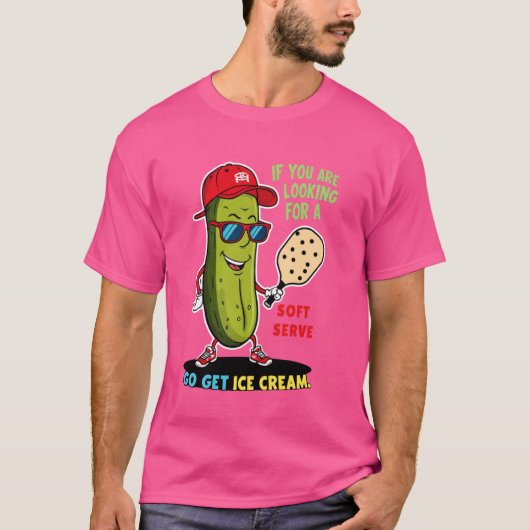 Grappig Pickleball Design Grappig Pickle Picklebal T-shirt (Voorkant)