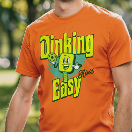 Grappig Pickleball drinken is niet makkelijk T-shirt