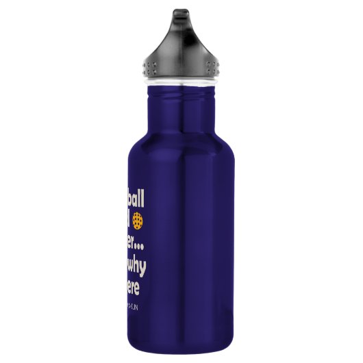 Grappig Pickleball en Bier Daarom ben ik hier Waterfles (Rechts)