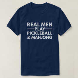 Grappig Pickleball- en Mahjong-cadeau voor mannen T-shirt