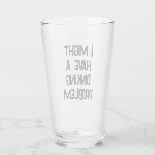 Grappig pickleball, ik heb misschien een drankprob glas (Achterkant)