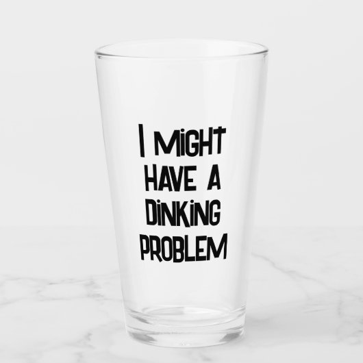 Grappig pickleball, ik heb misschien een drankprob glas (Voorkant)