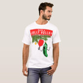 Grappig pickleball kerst T-shirt (Voorkant volledig)