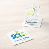 Grappig pickleball, laten we gepickled aangepaste  kartonnen onderzetters (Insitu)