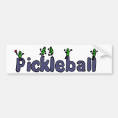 Grappig Pickleball Letters met Pickles Bumpersticker (Voorkant)