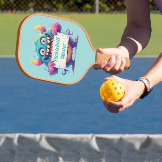 Grappig pickleball monster paddle (Insitu)