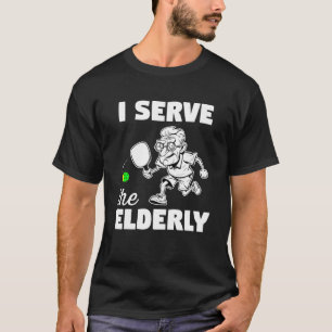 Grappig Pickleball Opa Ik Serveer de Oudere Mannen T-shirt