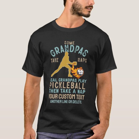 Grappig pickleball opa opa custom t-shirt (Voorkant)