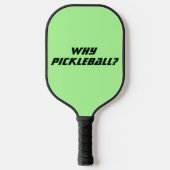 Grappig Pickleball Paddle in Groen (Voorkant)