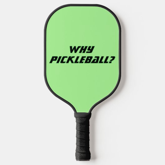 Grappig Pickleball Paddle in Groen (Voorkant)