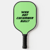 Grappig Pickleball Paddle in Groen (Achterkant)