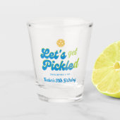 Grappig Pickleball Party Get Pickled Personalized Shot Glas (Voorkant)
