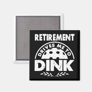 Grappig Pickleball pensioen drijft me naar Dink Gi Magneet