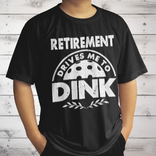 Grappig Pickleball pensioen drijft me naar Dink Gi T-shirt