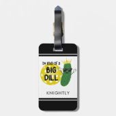 Grappig Pickleball Pickle, ik ben een soort van gr Bagagelabel (Achterkant verticaal)