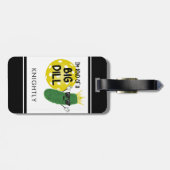 Grappig Pickleball Pickle, ik ben een soort van gr Bagagelabel (Achterkant horizontaal)