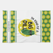 Grappig Pickleball Pickle, ik ben een soort van gr Theedoek (Horizontaal)