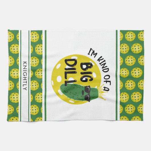 Grappig Pickleball Pickle, ik ben een soort van gr Theedoek (Horizontaal)