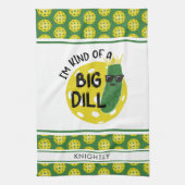 Grappig Pickleball Pickle, ik ben een soort van gr Theedoek (Verticaal)