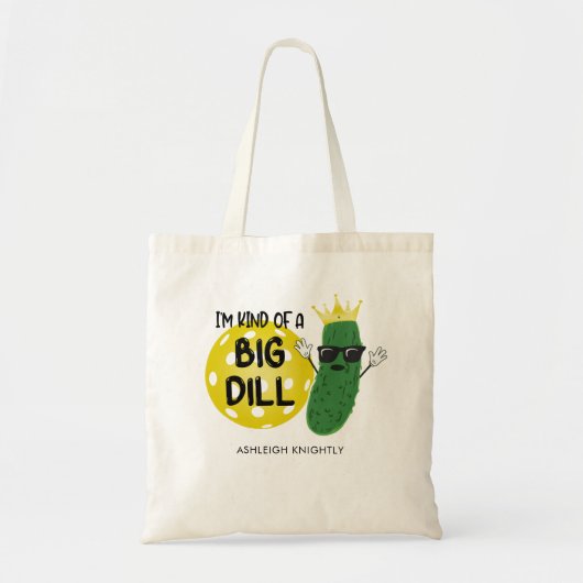 Grappig Pickleball Pickle, ik ben een soort van gr Tote Bag (Voorkant)