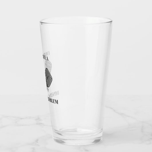 Grappig pickleball pilsner stijl bier glas (Links)