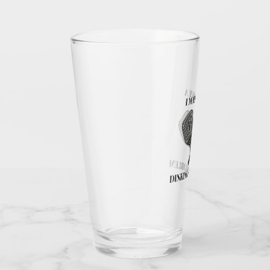 Grappig pickleball pilsner stijl bier glas (Rechts)