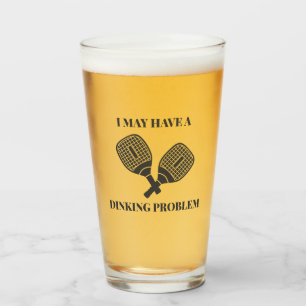 Grappig pickleball pilsner stijl bier glas