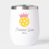 Grappig Pickleball Queen gepersonaliseerd monogram (Voorkant)