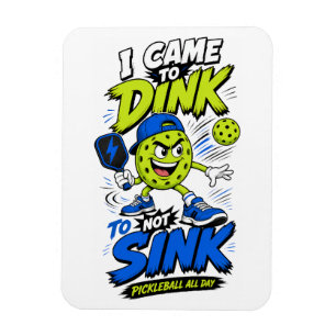 Grappig Pickleball Speler Ontwerp Magneet