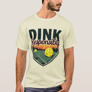 Grappig Pickleball T-Shirt voor Heren - "Dink Resp
